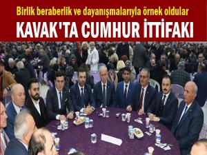 KAVAK'TA CUMHUR İTTİFAKINDAN ÖRNEK DAYANIŞMA