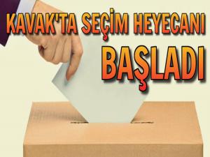 KAVAKTA SEÇİM HEYECANI BAŞLADI