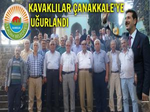 KAVAK TEPECİK DERNEĞİ ÜYELERİ ÇANAKKALE'YE UĞURLANDI