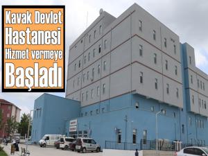 Kavak yeni Devlet Hastanesi hasta kabulüne başladı