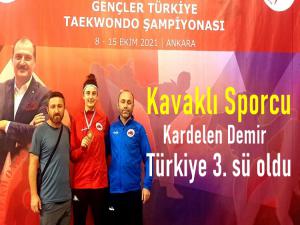 Kavaklı Sporcu Kardelen Demir Türkiye 3.sü oldu