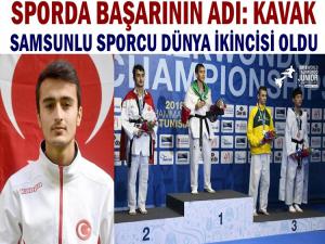 KAVAKLI SPORCU TAEKWONDO'DA DÜNYA 2.Sİ OLDU