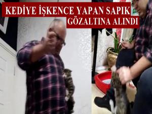 KEDİYE İŞKENCE YAPAN O ADAM GÖZALTINDA