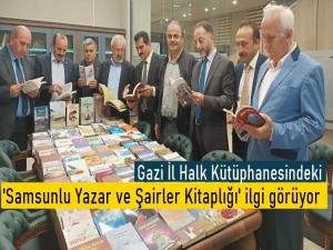 Kütüphanedeki Samsunlu Yazar ve Şairler Kitaplığı ilgi görüyor