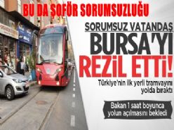 YERLİ TRAMVAYA YERLİ ENGEL 