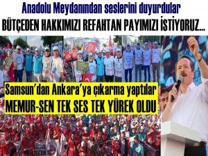 MEMUR-SEN ANKARA MİTİNGİNDE TEK SES TEK YÜREK OLDU