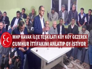 MHP KAVAK TEŞKİLATI CUMHUR İTTİFAKINA OY İSTEDİ