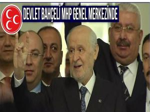 MHP LİDERİ BAHÇELİ PARTİ GENEL MERKEZİNE GELDİ