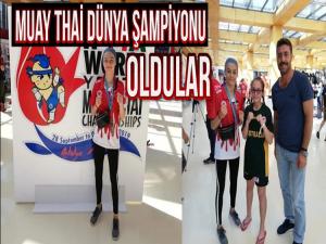 MUAY THAİ DÜNYA ŞAMPİYONLARI SAMSUNDAN