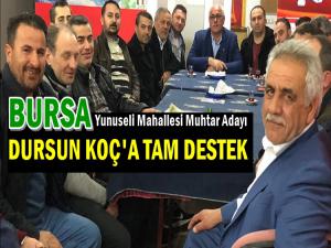 MUHTAR ADAYI DURSUN KOÇ'A SEVGİ SELİ 