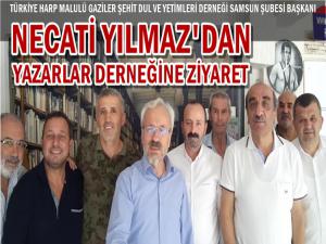 NECATİ YILMAZ'DAN YAZARLAR DERNEĞİNE ZİYARET