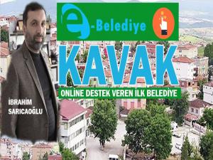 ONLİNE DESTEK VEREN İLK BELEDİYE: KAVAK