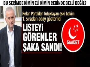 Refah Partilileri tutuklayan hakim Saadet'ten aday