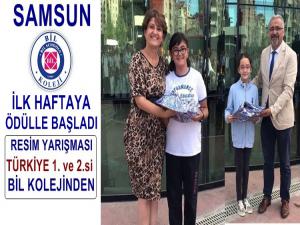 RESİM YARIŞMASI ÖDÜLLERİ BİL KOLEJİ ÖĞRENCİLERİNİN