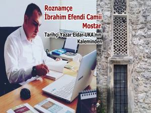 ROZNAMÇE  İBRAHİM EFENDİ CAMİ/MOSTAR