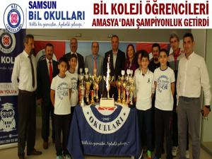 SAMSUN BİL KOLEJİ AMASYA'DAN ŞAMPİYONLUK GETİRDİ