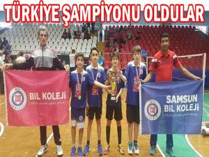 SAMSUN BİL KOLEJİ BADMİNTON TÜRKİYE  ŞAMPİYONU OLDU