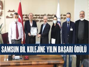 SAMSUN 'BİL KOLEJİ'NE YILIN BAŞARI ÖDÜLÜ VERİLDİ