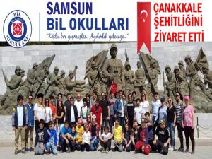 SAMSUN BİL KOLEJİ ÖĞRENCİLERİ ÇANAKKALE ŞEHİTLİĞİNDE