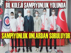 SAMSUN BİL KOLEJİNİN ŞAMPİYONLARI HEDEF BÜYÜTTÜ