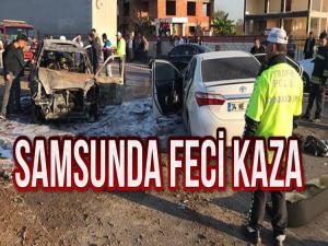 SAMSUN'DA FECİ KAZA