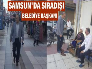 SAMSUN'DA SIRADIŞI BİR BELEDİYE BAŞKANI