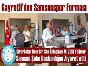 SAMSUNDAN DİYARBAKIRA SAMSUNSPOR FORMASI