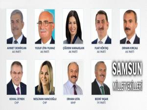 27. DÖNEM SAMSUN MİLLETVEKİLLERİ 