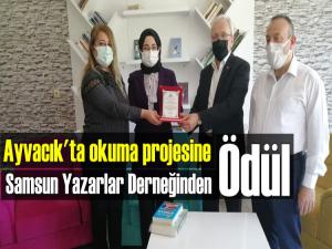 Samsun Yazarlar Derneğinden Ayvacık MTAL'e Teşekkür Plaketi