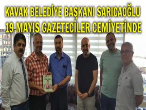 SARICAOĞLUNDAN GAZETECİLER CEMİYETİNE ZİYARET 