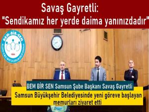 Savaş Gayretli'den yeni memurlara hayırlı olsun ziyareti