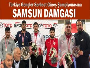 SERBEST GÜREŞ ŞAMPİYONASINA SAMSUN MÜHRÜ 