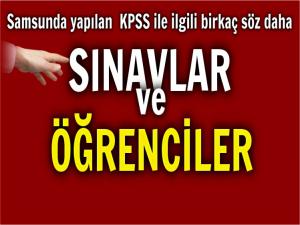 SINAVLARA GİRENLERE BİRKAÇ SÖZ