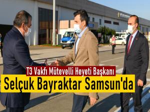 T3 Vakfı Mütevelli Heyeti Başkanı Selçuk Bayraktar Samsun'da