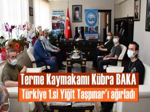 Terme Kaymakamı Kübra Baka Taşpınar ve ailesini ağırladı