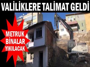 TÜRKİYE'DE METRUK BİNALAR İÇİN HAREKETE GEÇİLDİ