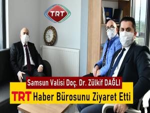 Vali Doç. Dr. Zülkif Dağlı TRT Haber Bürosunu Ziyaret Etti