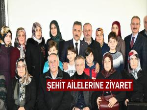  VALİ OSMAN KAYMAK'TAN ŞEHİT AİLELERİNE ZİYARET