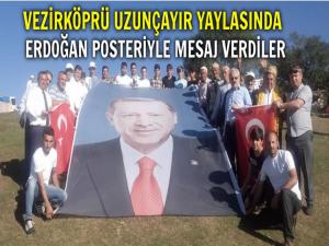 VEZİRKÖPRÜ UZUNÇAYIR YAYLASINDAN ABD'YE TEPKİ 