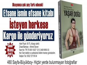 YAŞAR DOĞU KİTABI İSTEYEN HERKESE GÖNDERİLECEK