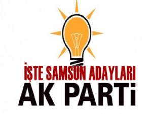 AK Parti'nin Samsun ilçe belediye başkan adaylarının listesi