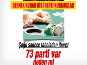 DERNEK KURAR GİBİ PARTİ KURMUŞLAR