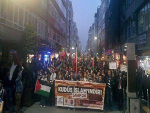 Samsun İHL'den Kudüs'e destek yürüyüşü