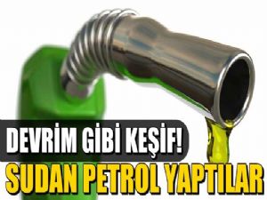 Su yardımıyla petrol üretilebilecek