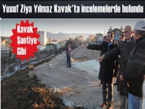 Kavak'ta incelemelerde bulunan Yılmaz ilçeden mutlu ayrıldı