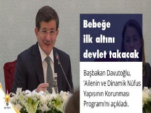 Anneye ve bebeğe ilk altını devlet takacak