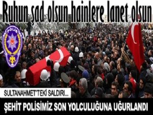 Şehit polisimiz memleketinde toprağa verildi