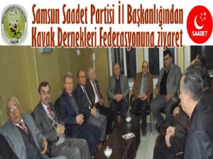 KADEF Samsun Saadet Partisi İl Yönetimini ağırladı