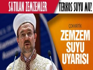 Diyanet açıklama  yaptı: Zemzem satmak doğru değil