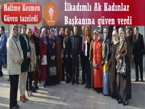 İlkadım'da AK kadınlar başkanımız  'Kesmen' dedi